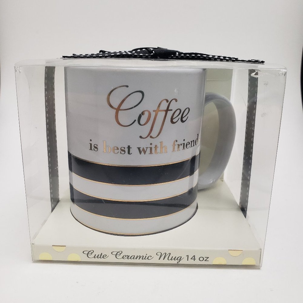 "Coffee is best with friends" mug